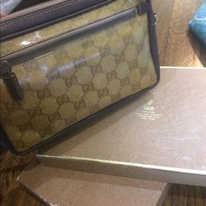 Gucci logo vintage handbag with strap